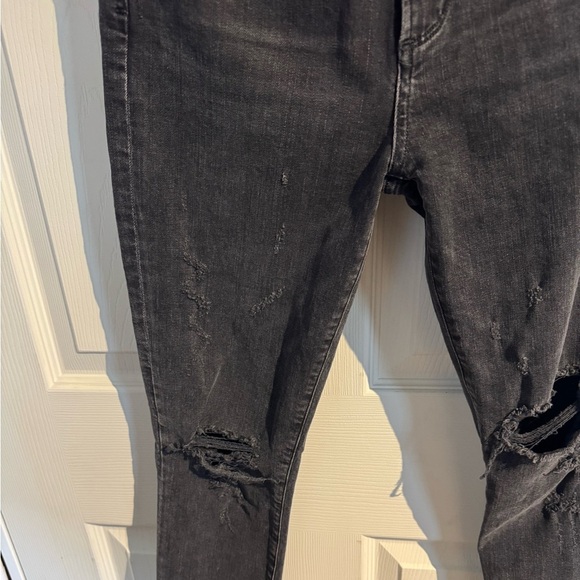 Agolde Pinch Waist Skinny Jeans Grey High Rise Stretch Denim Womens Size 27 B467 - Picture 6 of 16